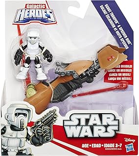 Playskool Heroes Star Wars Galactic Heroes Speeder Bike and Scout Trooper