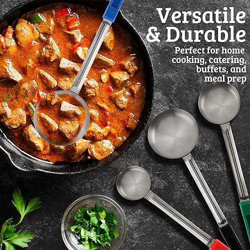 Miniatura 4 de Cucharas para servir con control de porciones, juego de utensilios para servir, artículos imprescindibles para cirugía bariátrica, 8 utensilios para