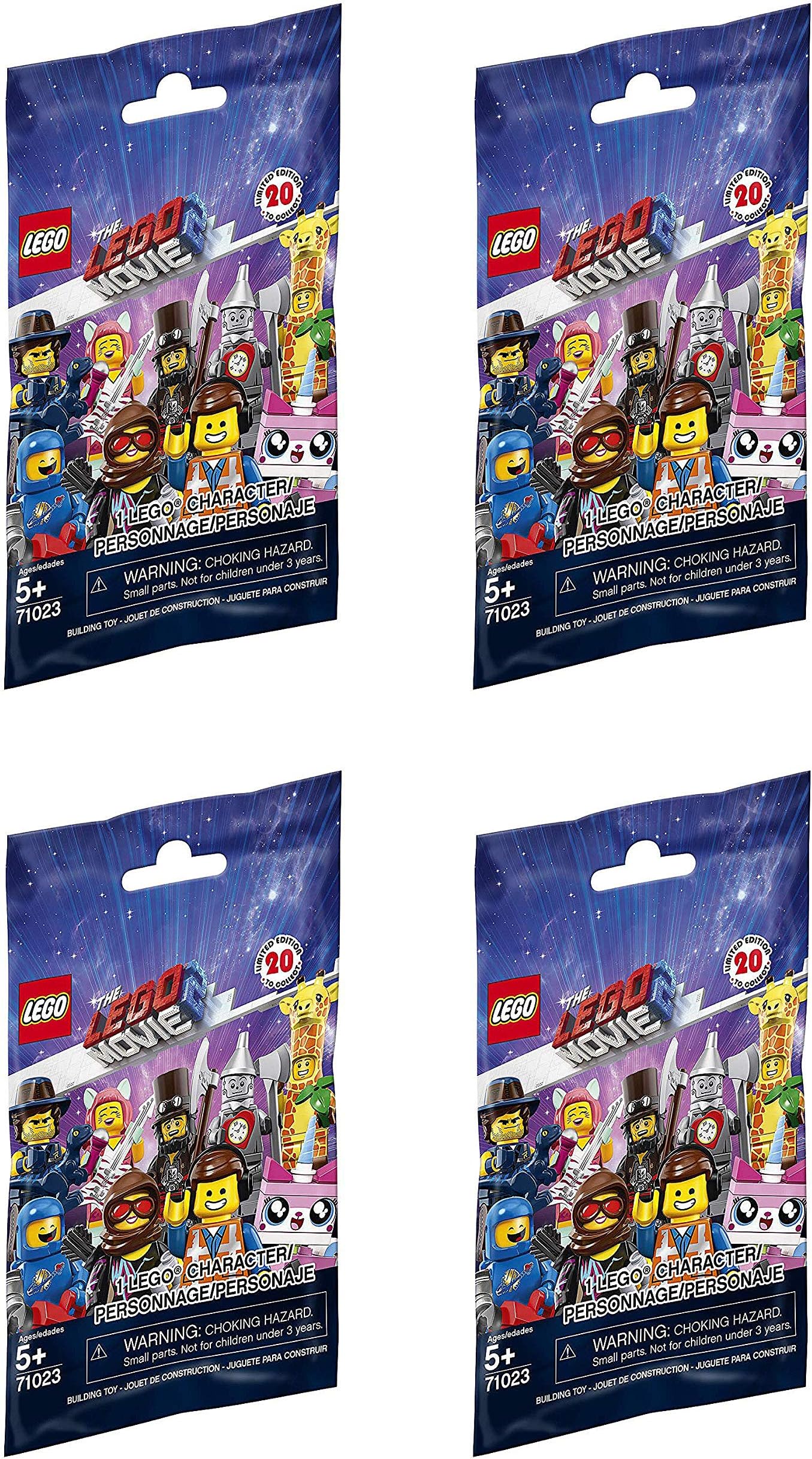 Minifigures - The Movie 2 The Second Part - Random Bag of 4 (71023)
