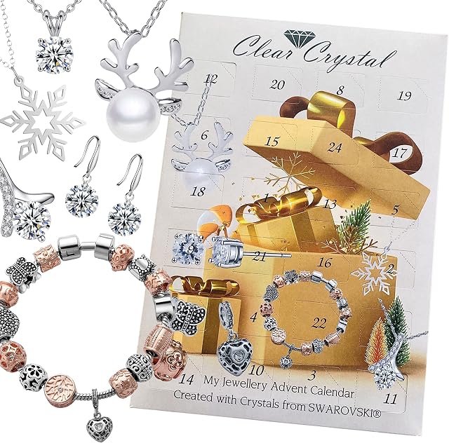 24 Piece Finest Crystal Jewellery Advent Calendar