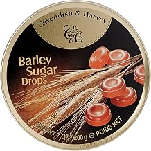 Retro Cavendish & Harvey Sweets 200g Tin Barley Sugar Drops