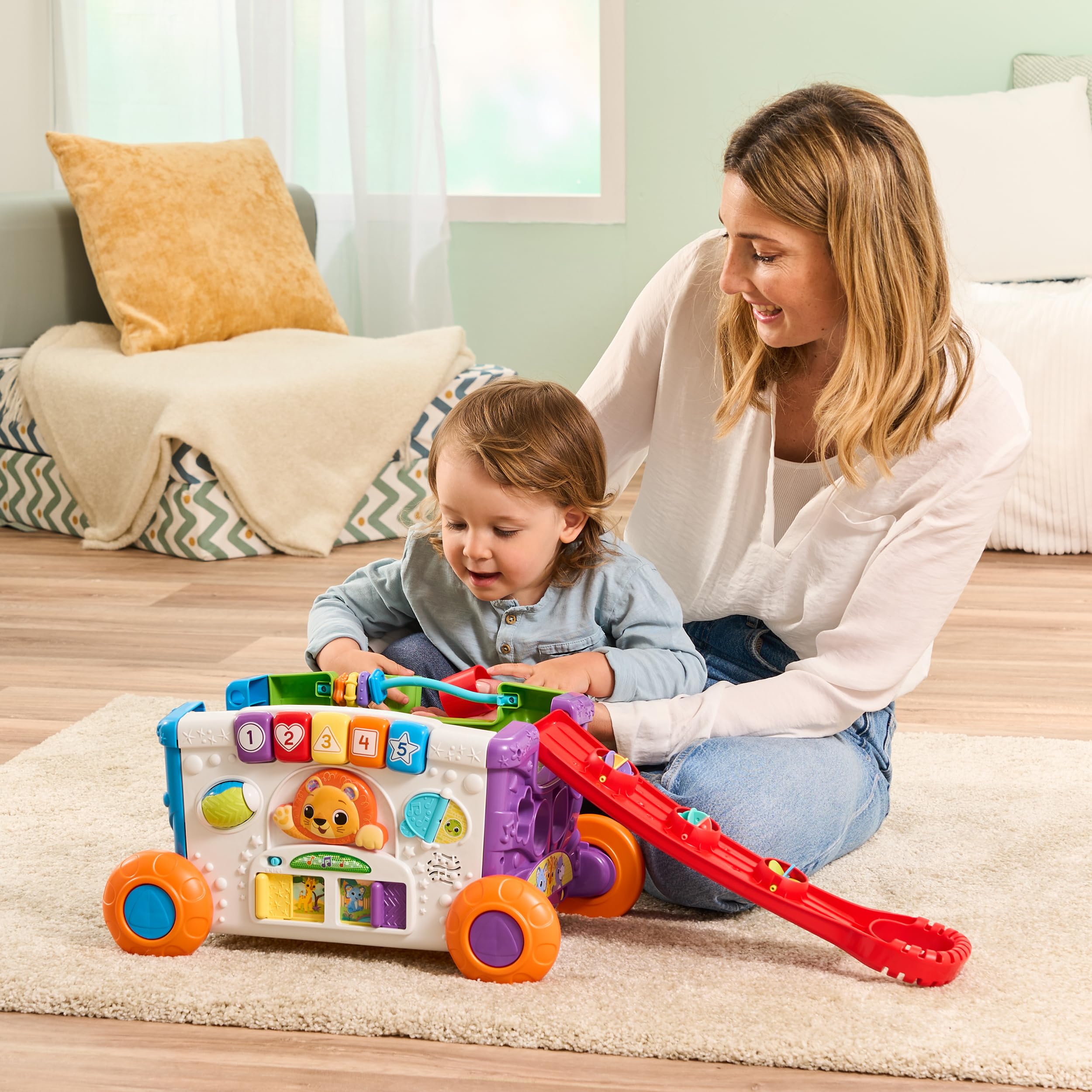 VTech Baby Mein erster Bollerwagen – Schieb- und Ziehwagen mit Musik