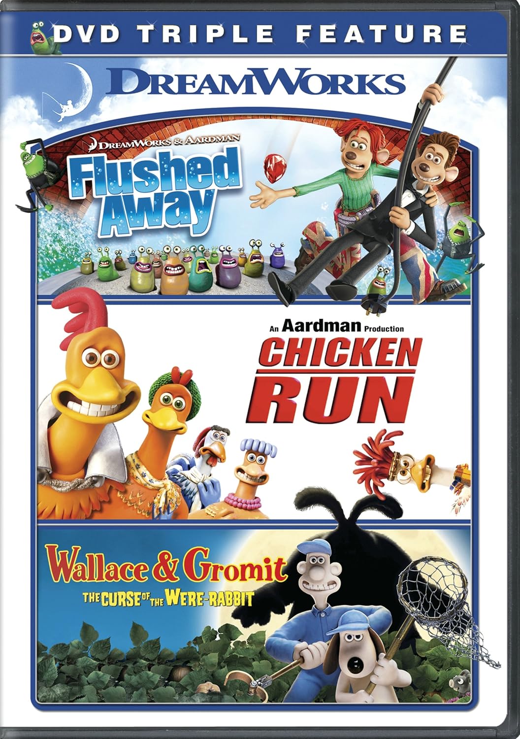 Flushed Away/Chicken Run/Wallace & Gromit Amazon.fr DVD et Bluray