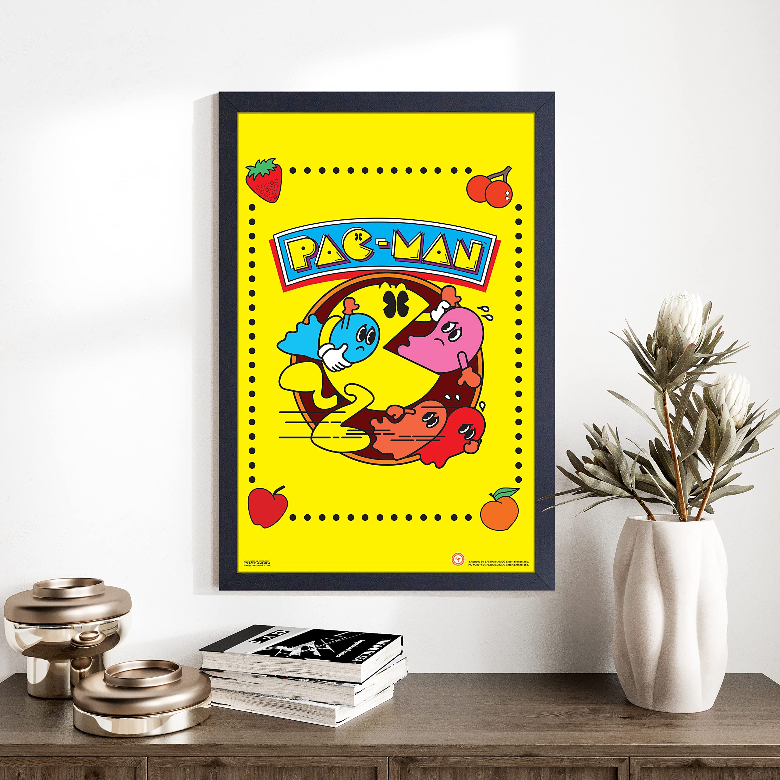 額装済/PAC-MAN 45th（アンドレ サライバ）/アートポスター Pac-Man Arcade Sideart Poster Multiple Sizes 11x17-24x36 | eBay