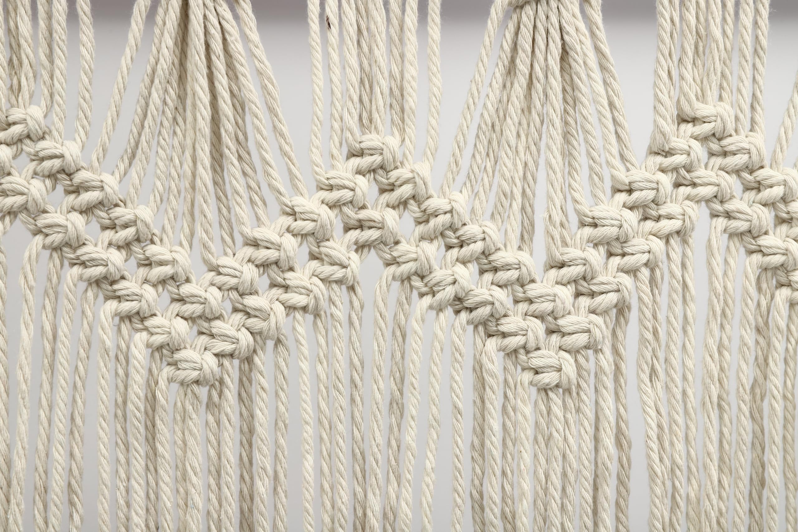 Rideau de porte en macramé fait à la main - Style bohème - 120 x 195 cm - Rideau bohème pour porte de balcon ou fenêtre - Décoration pour chambre à coucher, mariage, couloir, chambre d'enfant