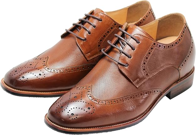 Brown Leather Lace-up Dress Shoes 