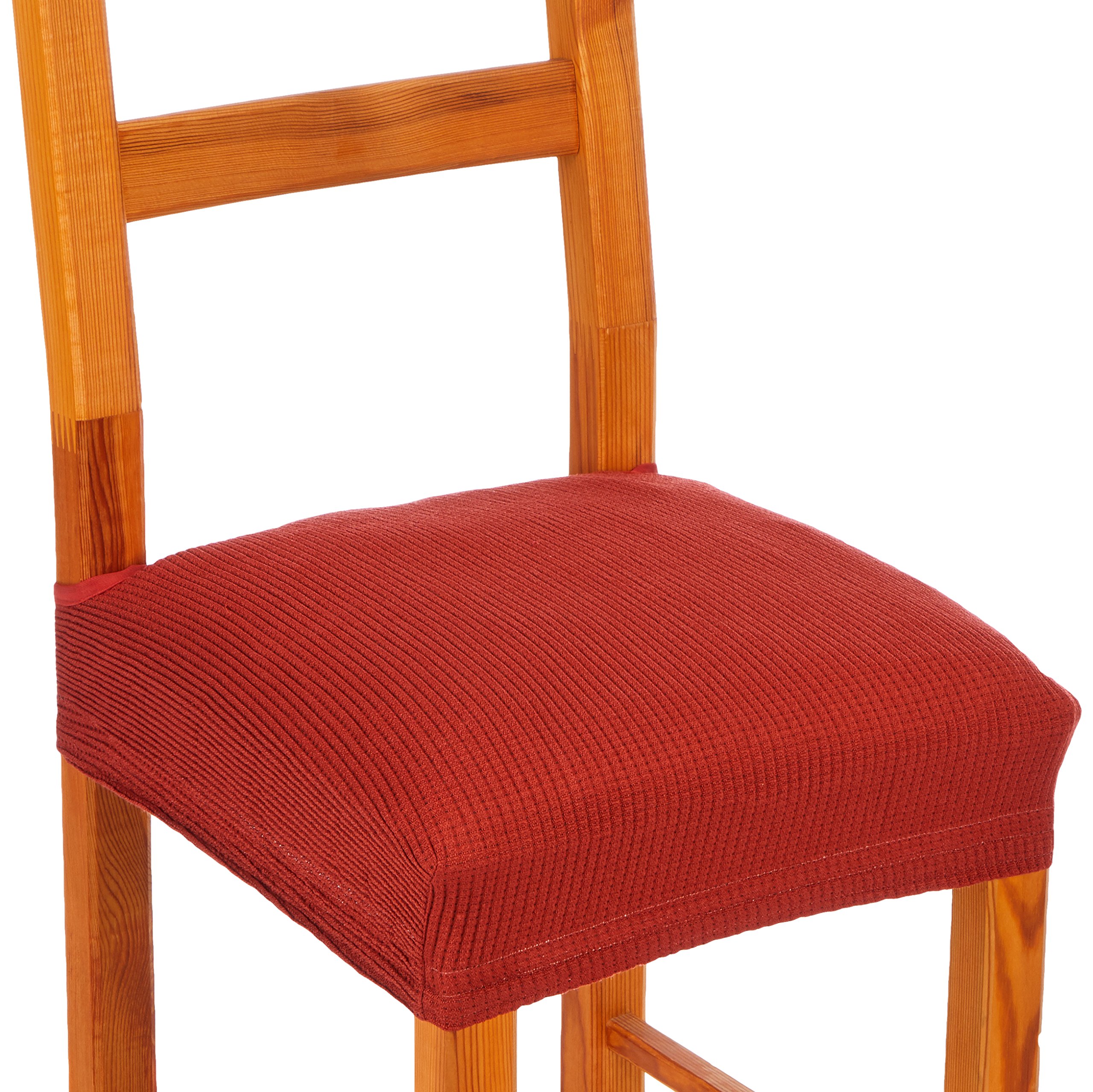 Eysa Ulises Chair Cover, Orange, Pack of 2
