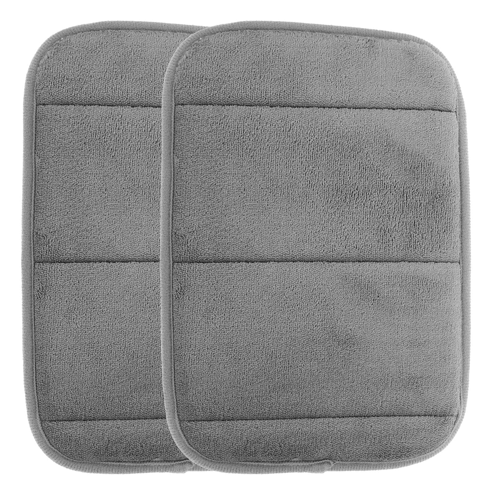 Alfombrilla de Ratón Pequeña para Juegos 2 Piezas Soporte para Muñeca de Espuma Viscoelástica Gris 30 Cm Antideslizante para Oficina y Uso Doméstico