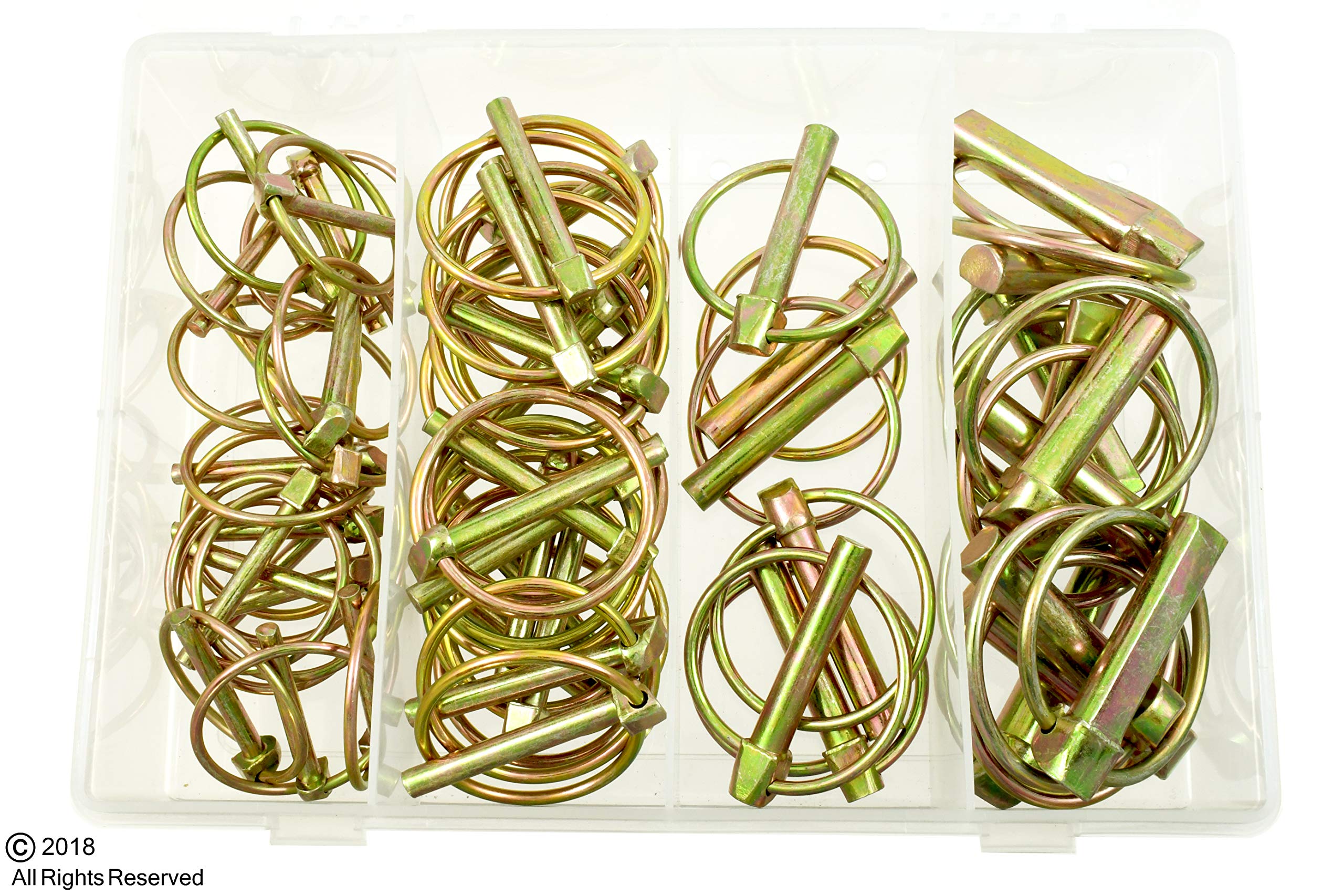 Buy 50PC Lynch Pins Assortment Kit Set Farm Tractors 3 Point Hitch