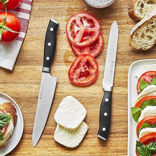 Vista 14 de HENCKELS Forged Accent Razor-Sharp - Juego de cuchillos utilitarios de 2 piezas, cuchillo de ingeniería alemana informado por más de 100 años