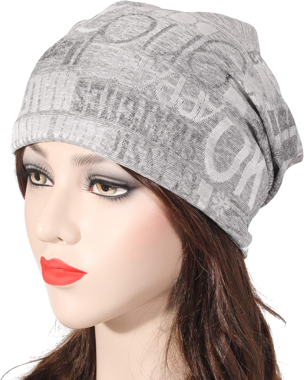 ZLYC Cotton Thin Slouchy Beanie Hat for Men Women Fashion Soft Stretch Knit Skull Cap - Image 4