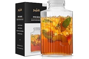 68oz Glass Pitcher with Lids for Fridge and Storage