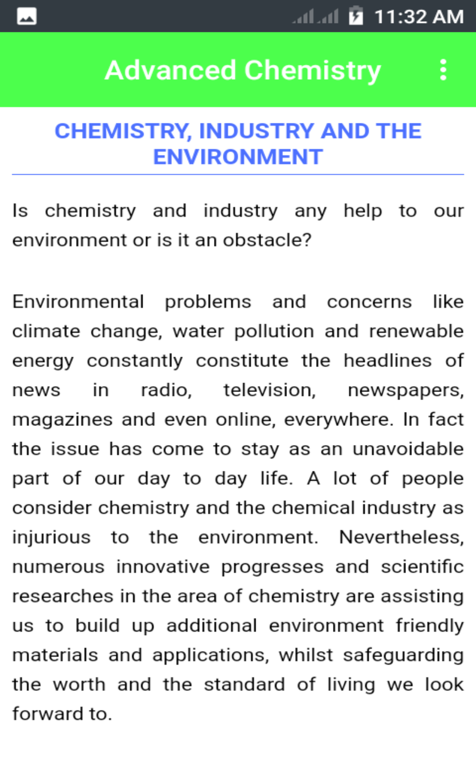 Advanced Chemistry App on Amazon Appstore