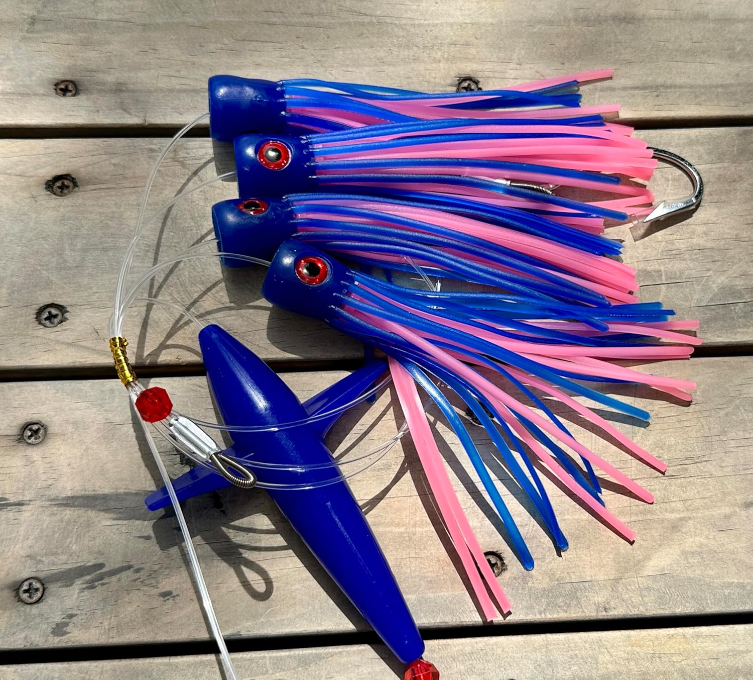 Lobo Lures #245 6" Tuna Tangler Soft Head Daisy Chain Mahi-Mahi, Sailfish, Tuna Trolling Lure