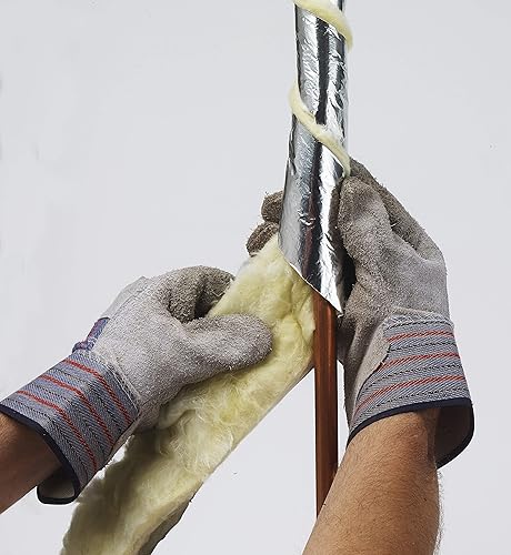 Miniatura 4 de Frost King - Envoltura de tubo de fibra de vidrio con reverso de aluminio, 3 pulgadas x 1 pulgada x 25 pies