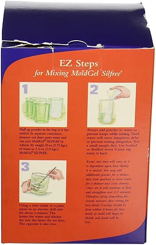 Miniatura 3 de AM1R0101W MoldGel - Alginato de moldeo hipoalergénico para moldes de manualidades, 1 libra, 6.75 pulgadas de alto, 4.75 pulgadas de ancho, 4.75