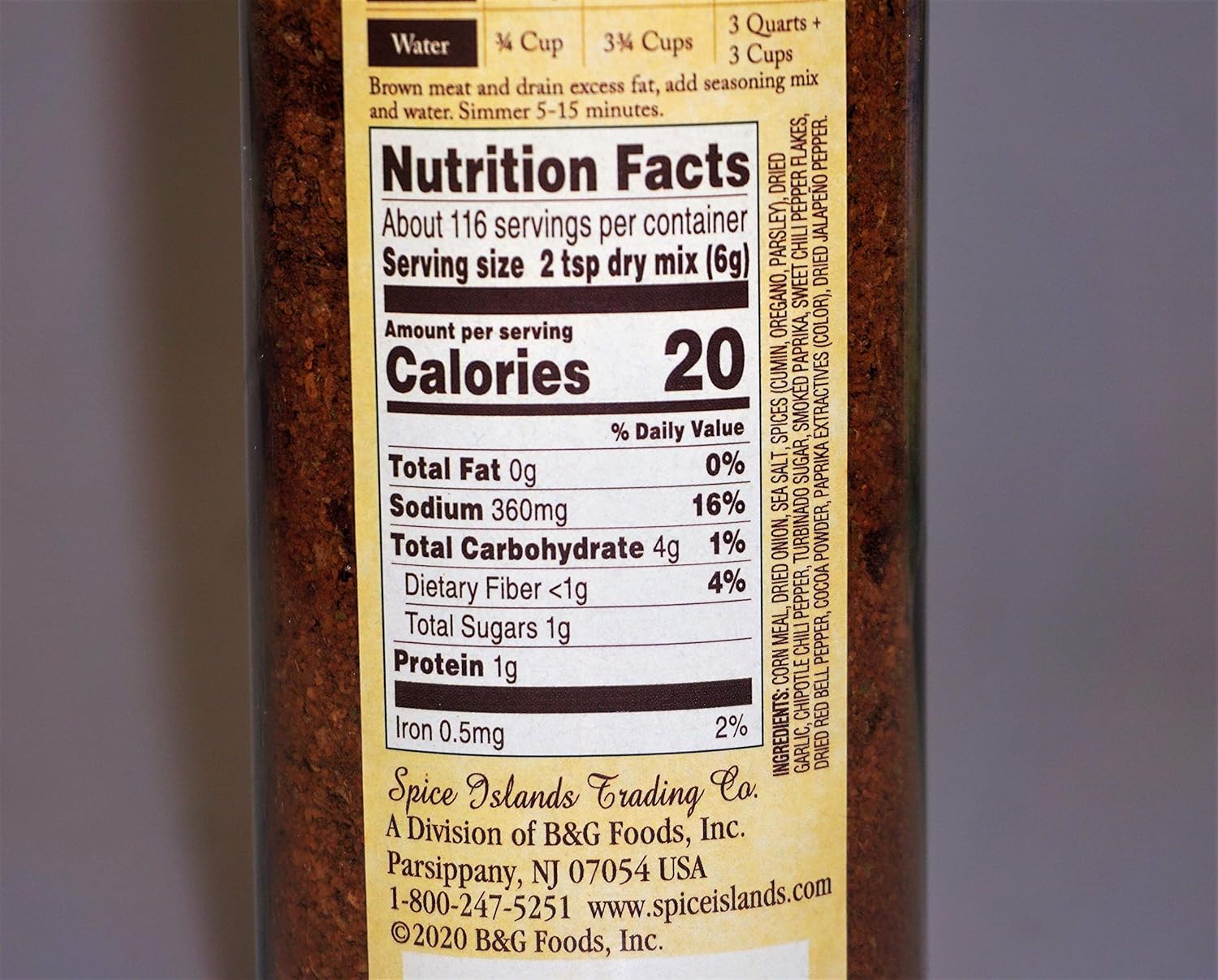 Spice Islands Premium Taco Seasoning, 24.5 Ounce - Image 4