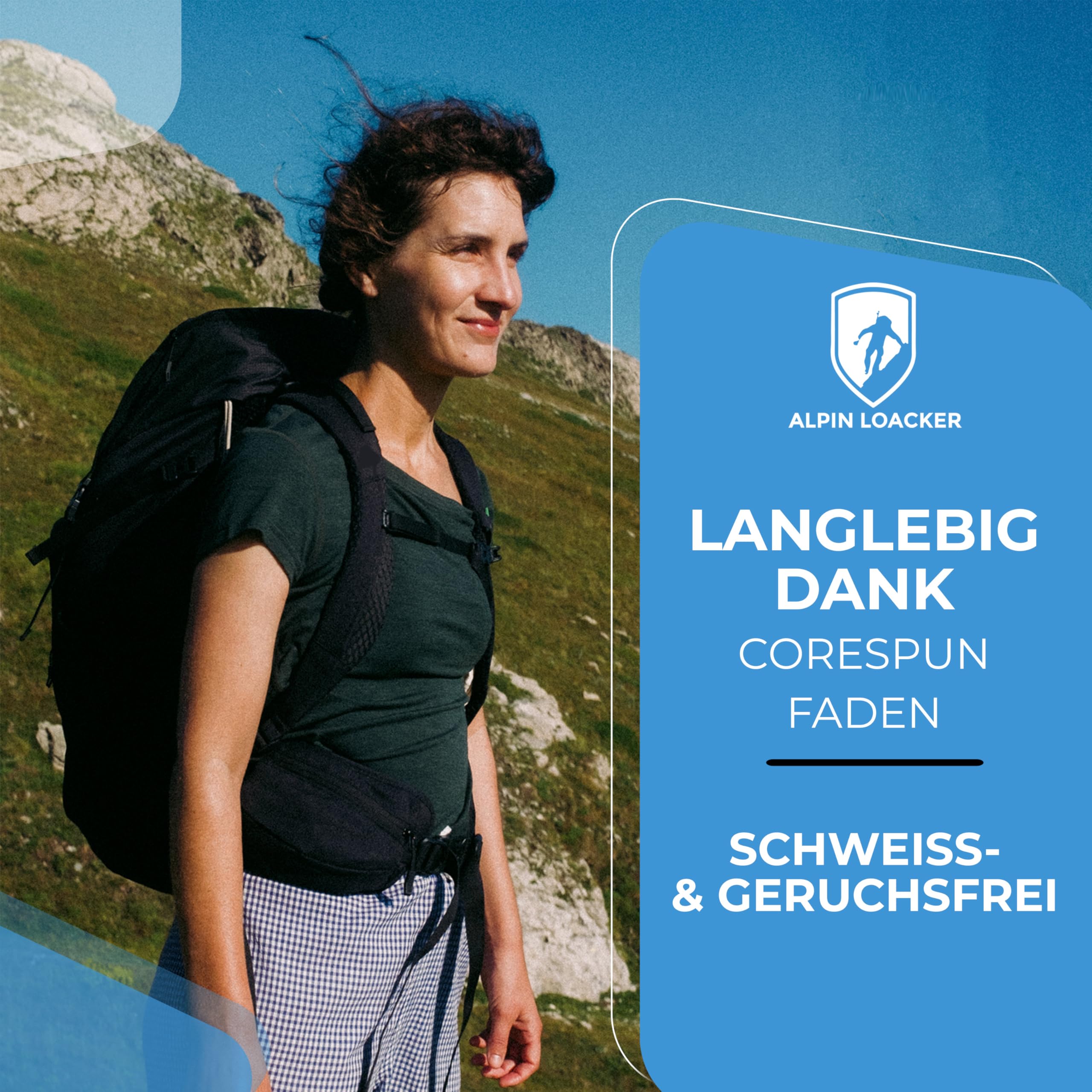 ALPIN LOACKER Merino Shirt Damen kurzarm und Poloshirt I atmungsaktives Funktionsshirt schnelltrocknend für Sport und Wandern I Merinowolle Tshirt und Thermooberteil