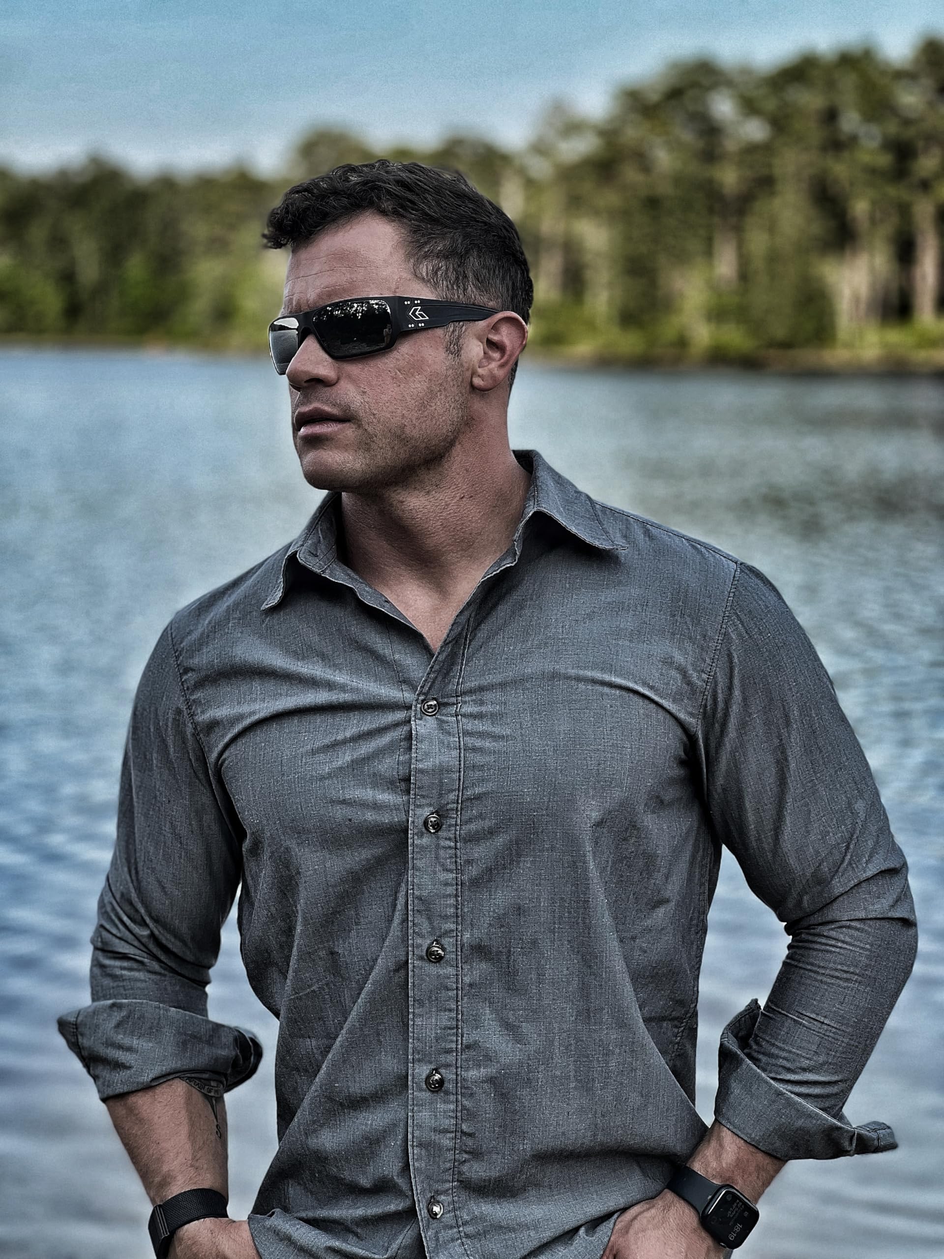 Gatorz Gafas MILSPEC Ballistic ANSI Z87.1 Spectre Gunmetal Cerakote, montura ahumada