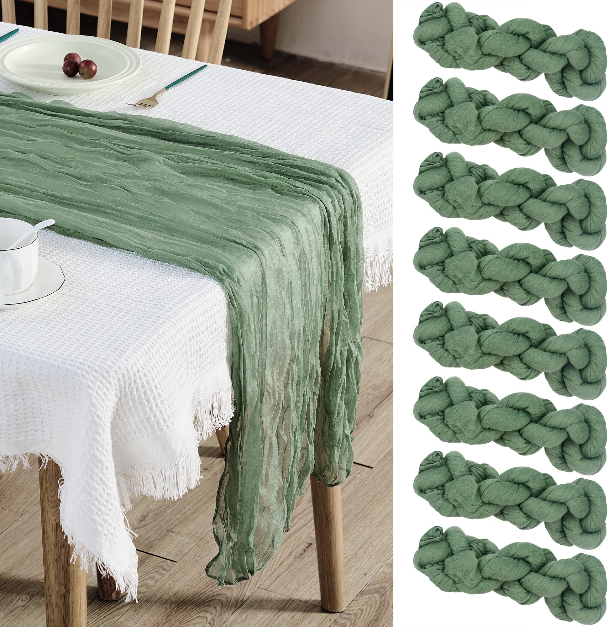 Cheesecloth Table Runner 14ft Boho Gauze Cheese Cloth Table