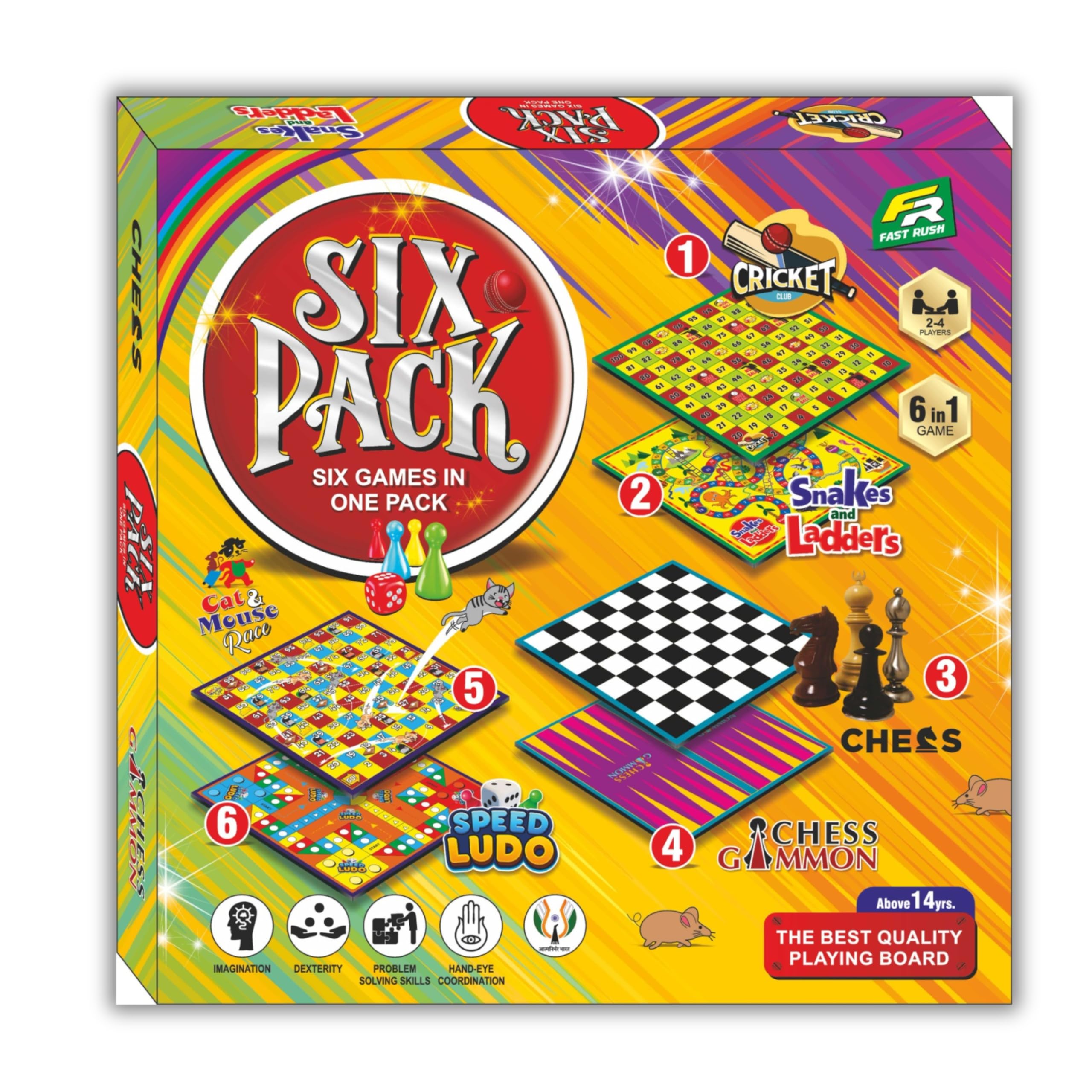 See full amazon price history chart for Fast Rush :- 4-in-1 Board Game Combo : Chess Board, Snake & Ladders, Ludo Game, Cat & Mouse Game - Family Fun! Best Gift for Kids and Friends. (6 in 1) Fast Rush :- 4-in-1 Board Game Combo : Chess Board, Snake & Ladders, Ludo Game, Cat & Mouse Game - Family Fun! Best Gift for Kids and Friends. (6 in 1) (B0CW2Z6Q3P) Amazon Price History, Amazon Price Tracker