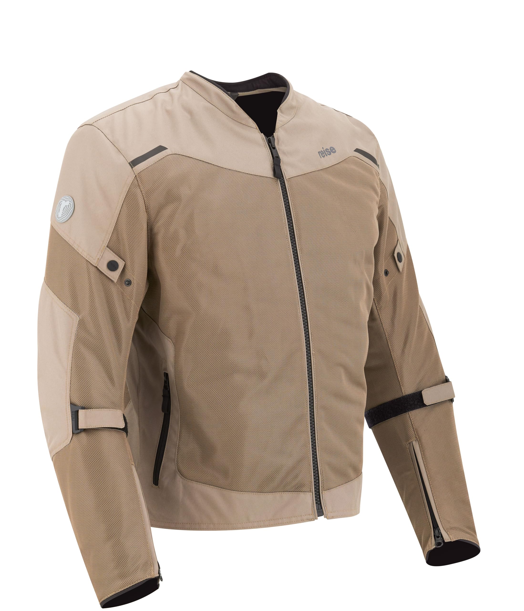 Reise - Rizo Urban Mesh Jacket – Lightweight | High-ventilation riding jacket | CE-certified armor for enhanced protection | Exceptional comfort | Daily commutes and weekend rides – Sand Color 1