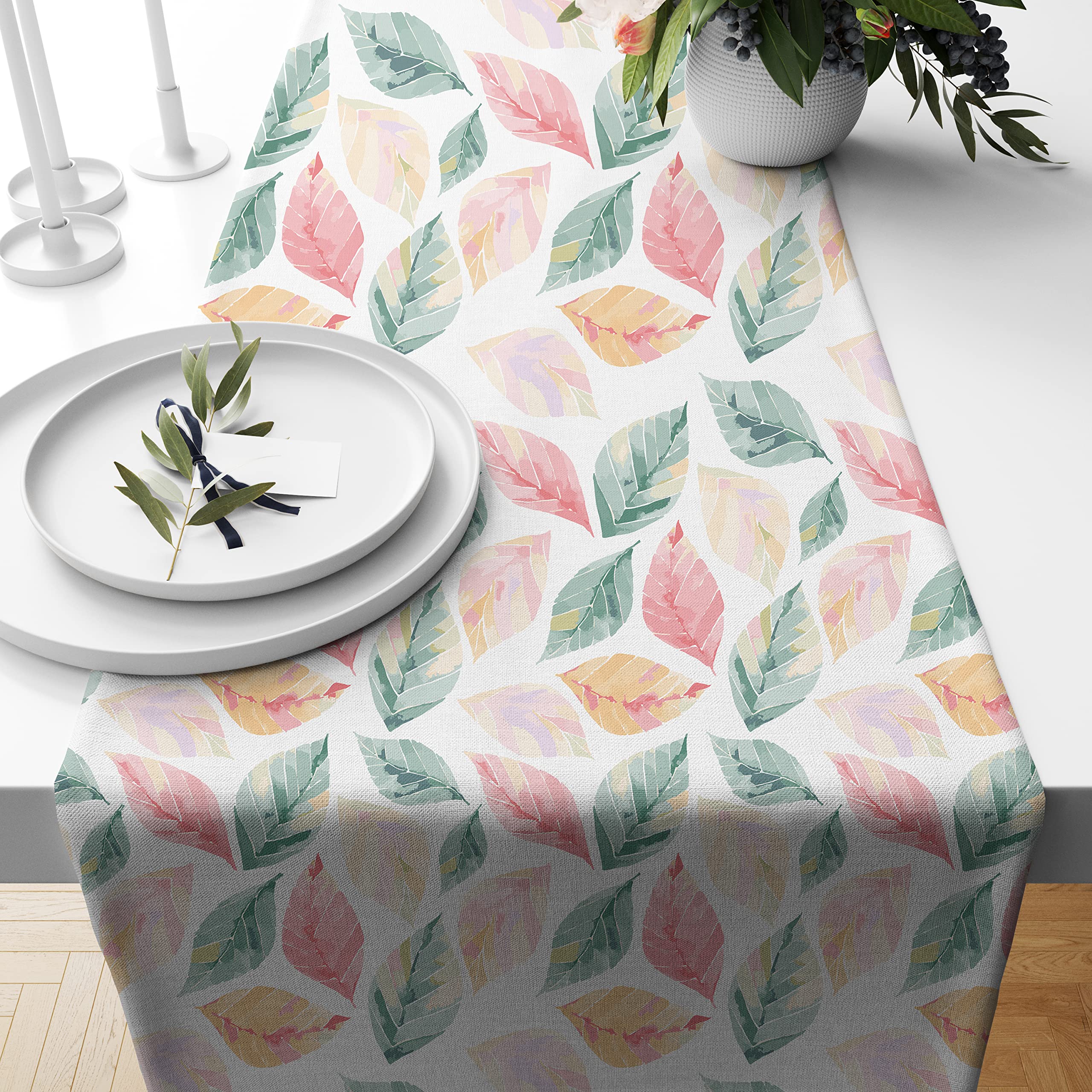 Amazon Brand - Umi Floral Printed Poly Cotton 4 Seater Table Runner and Bed Runner (13 x 60 Inches, Multicolor) (B09FZ7TX7V) Amazon Price History, Amazon Price Tracker