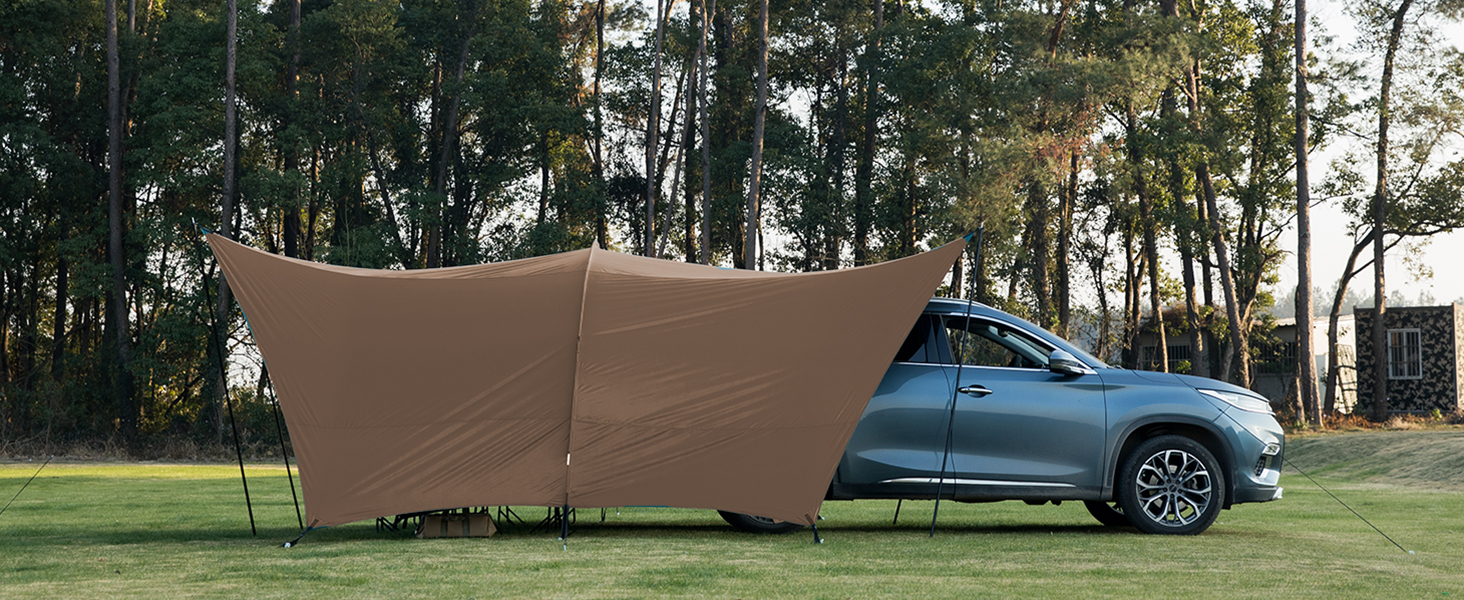 Amazon.com : BISINNA Camping Tarp 18x13ft Car Awning Waterproof
