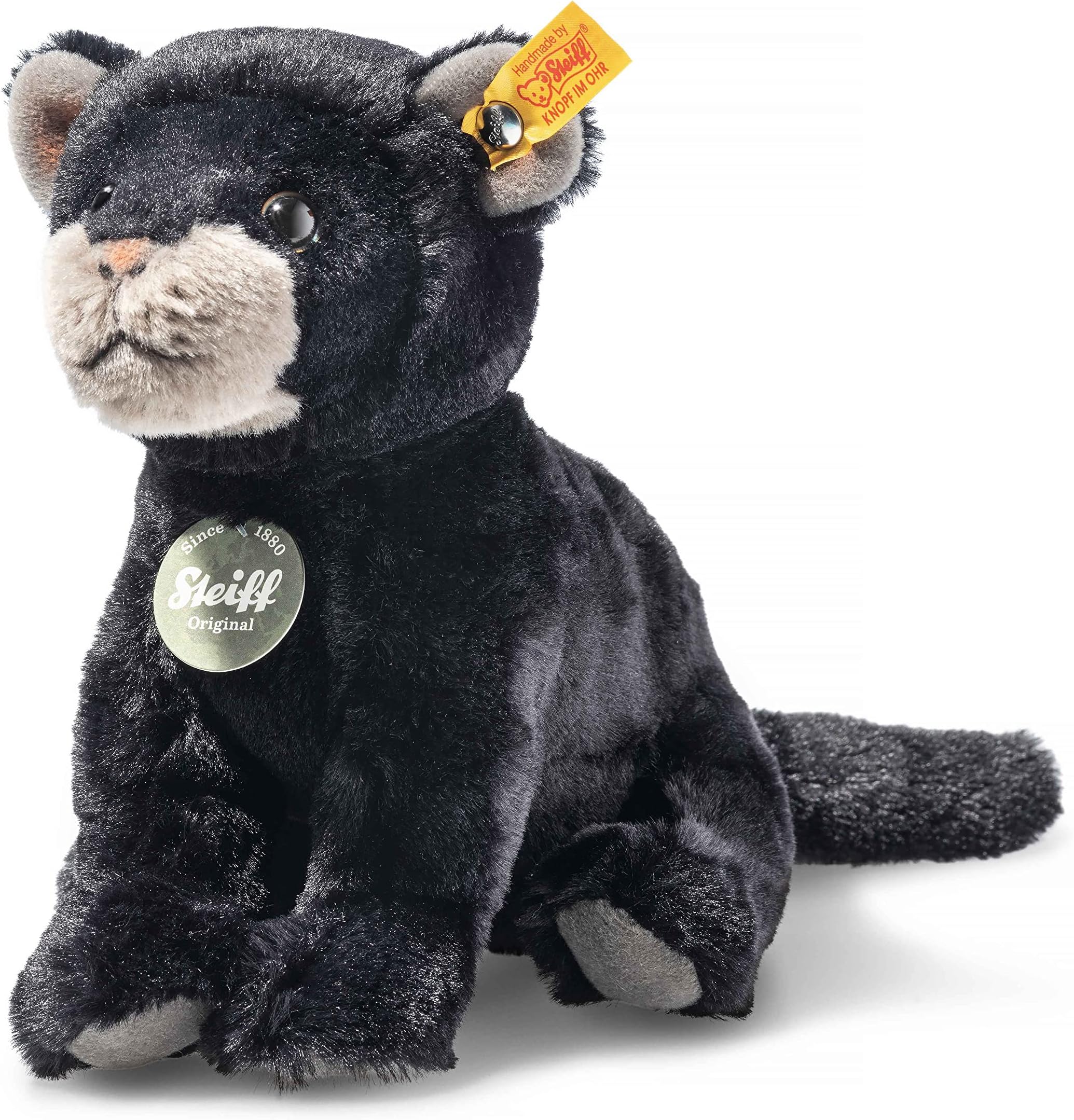 Steiff 067938 Teddies for Tomorrow Taky Baby Panther 19 cm Black Sitting