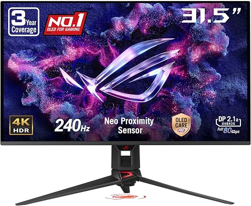 ASUS ROG Swift PG32UCDMR 31.5" OLED 4K Ultra HD Height Ad…
