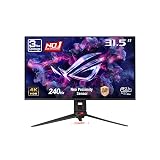 Monitor Gamer ASUS ROG Swift 32" 4K QD-OLED, 240Hz, 0,03ms, G-SYNC, 99% DCI-P3, USB-C 90W, DisplayPort 2.1 — imagem 1