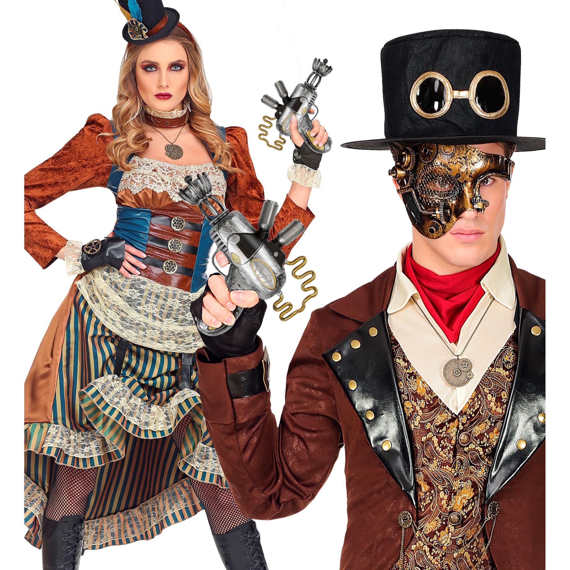Image secondaire de Pistolet à Rayons Steampunk W WIDMANN Milano - Accessoire Costume Cyberpunk