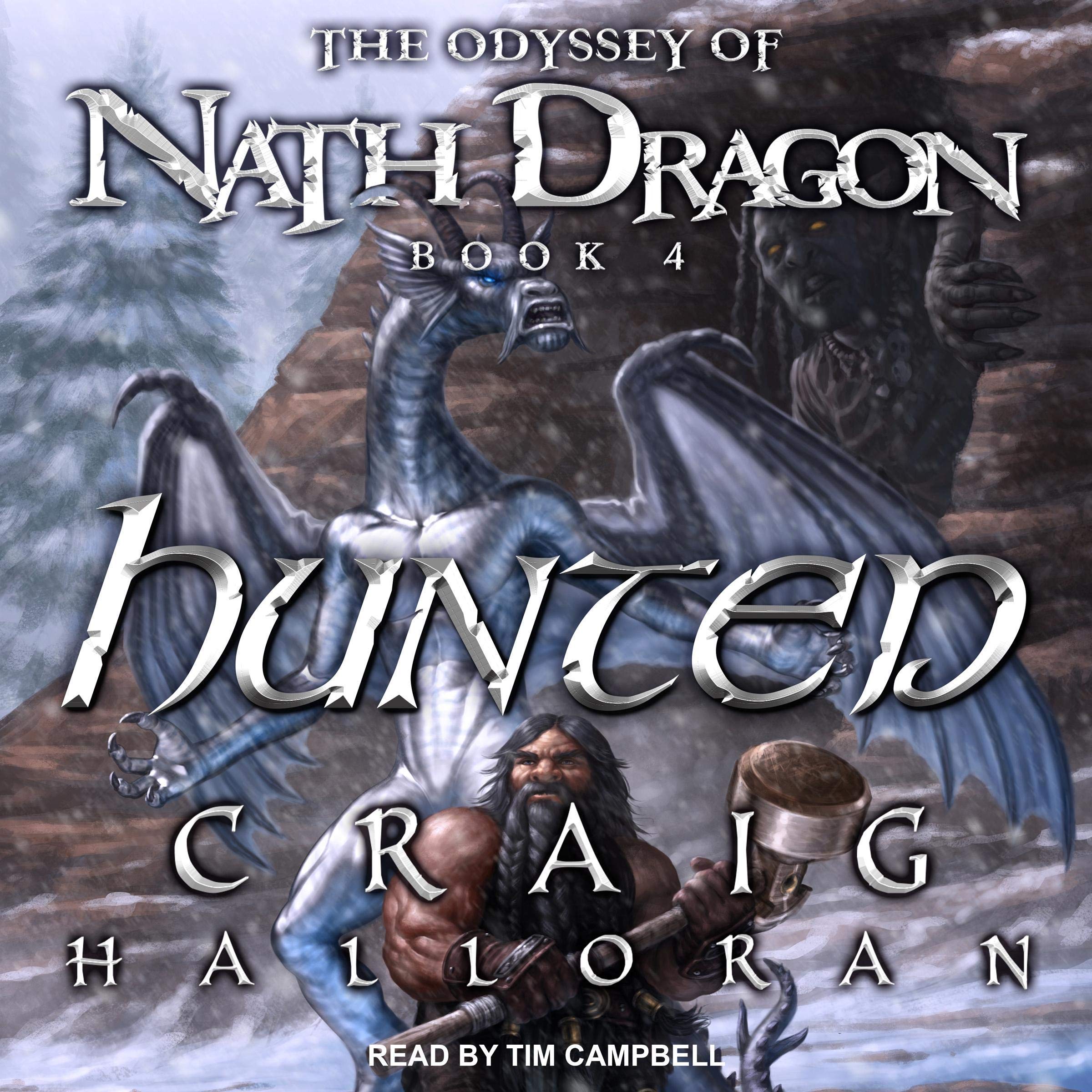 Cover art for Hunted: Odyssey of Nath Dragon Series, Book 4