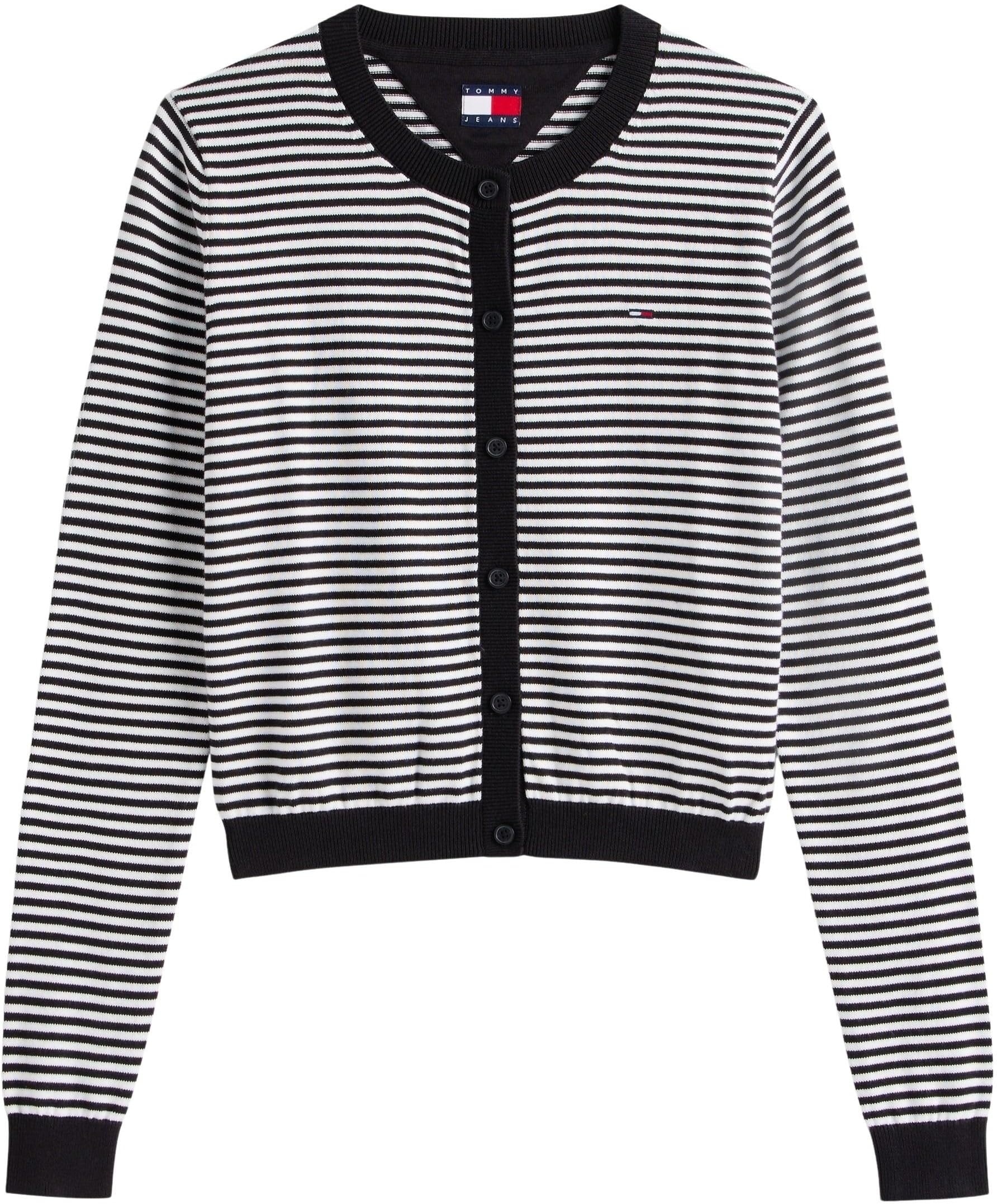 Tommy Jeans Chaqueta de Punto Mujer Cardigan Essential Crew Neck con Botones