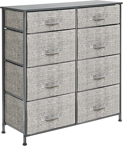 Miniatura 8 de mDesign - Torre vertical de almacenamiento de muebles con 8 cajones de tela