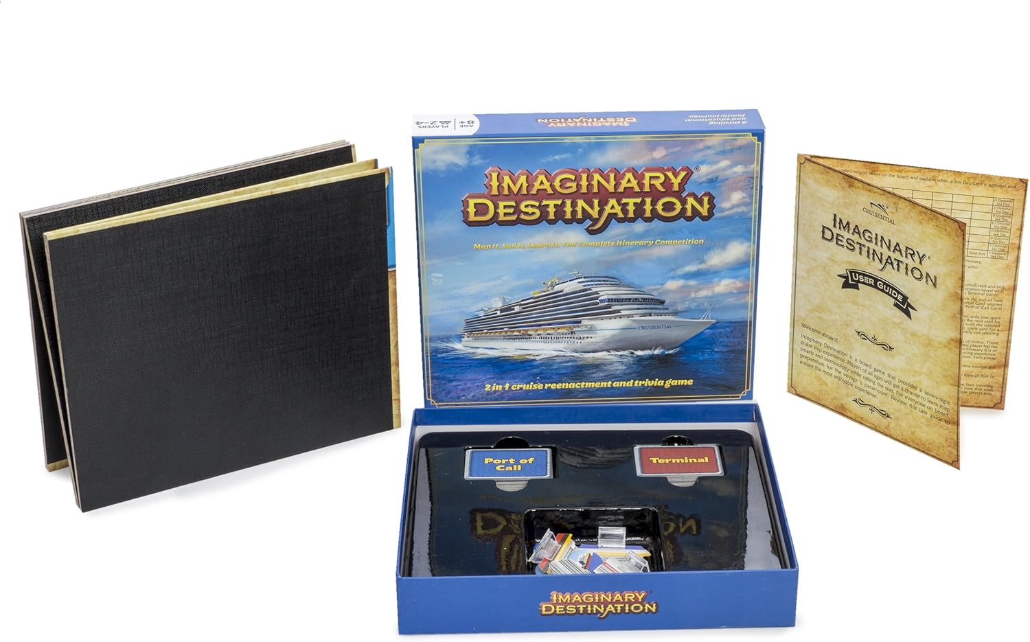 Cruise Ship Gift Educational Board Game Imaginary Destination Age 8+ Fun Toy Great Items
