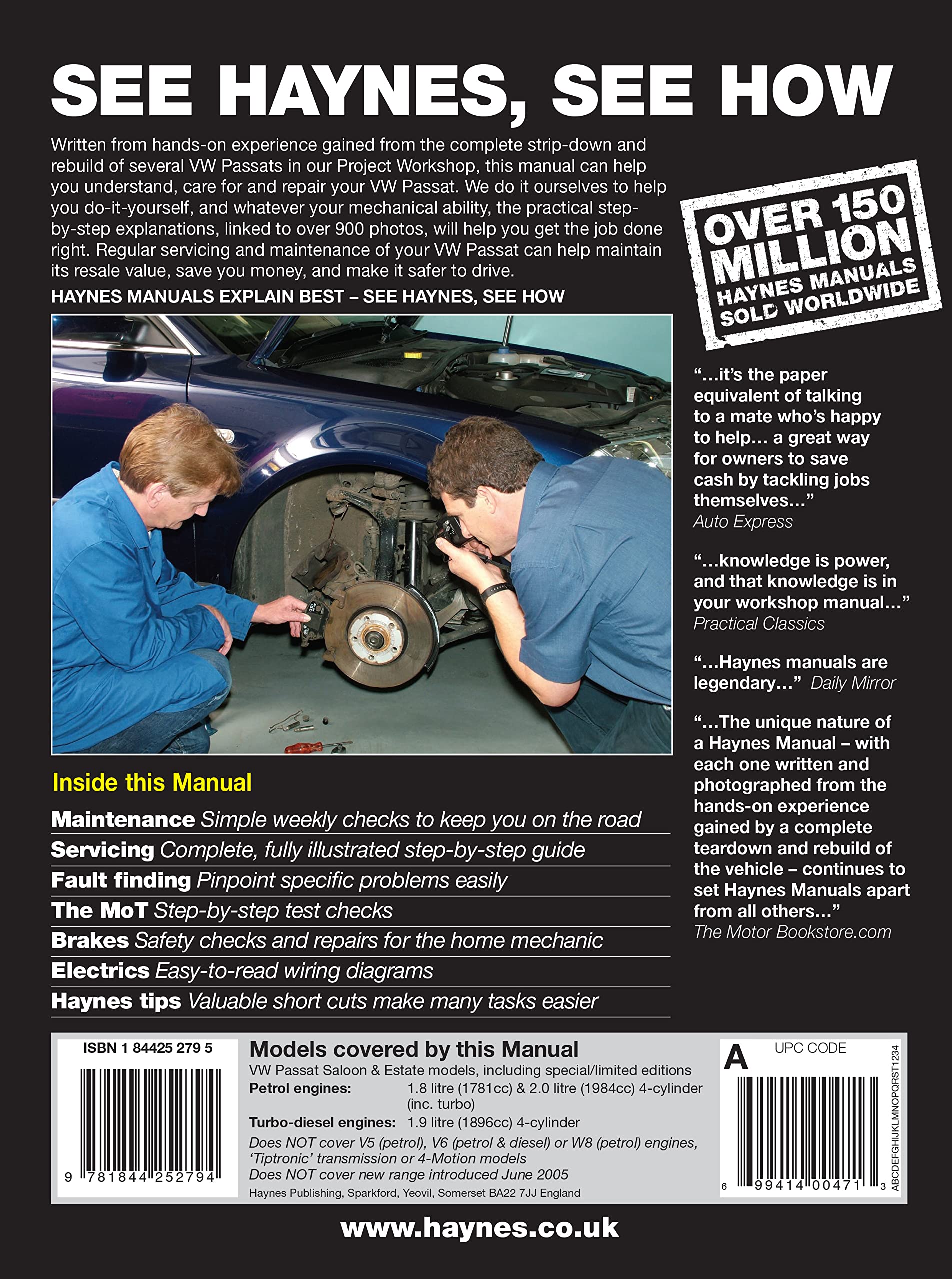 VW Passat Petrol And Diesel Service And Repair Man: 00-05