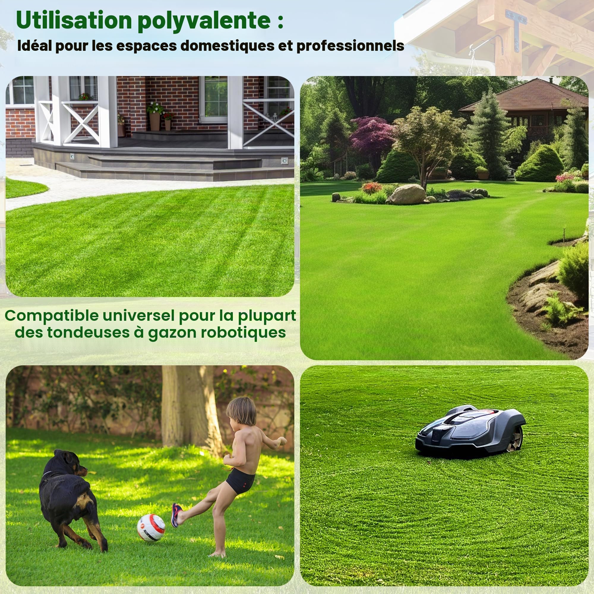 DazSpirit 100M Universel Cable Robot Tondeuse | Accessoire de Fil Périphérique pour Tondeuse Gazon Compatible avec Gardena Bosch Husqvarna Worx Honda Robomow etc