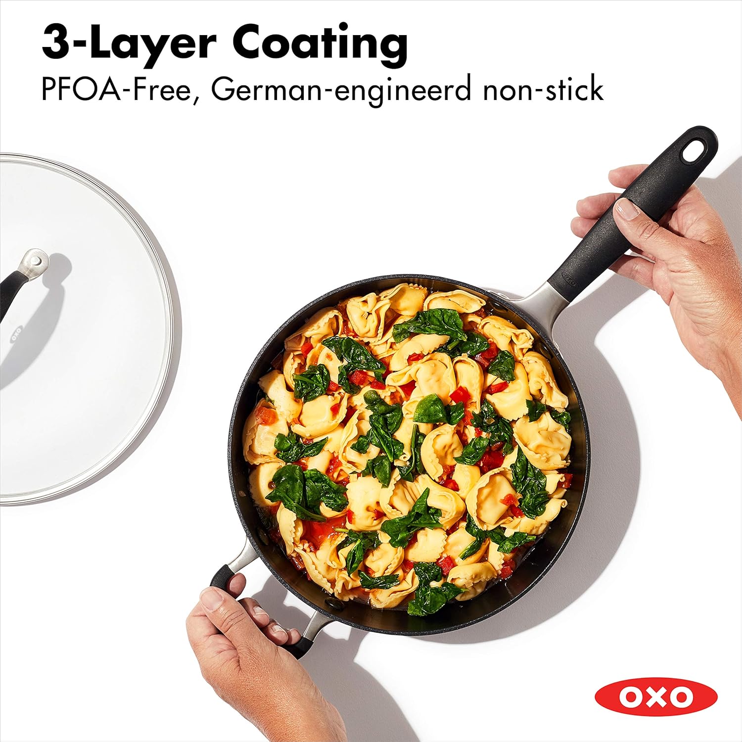 OXO Good Grips Nonstick Black Chef's Pan with Lid,: Home & Kitchen
