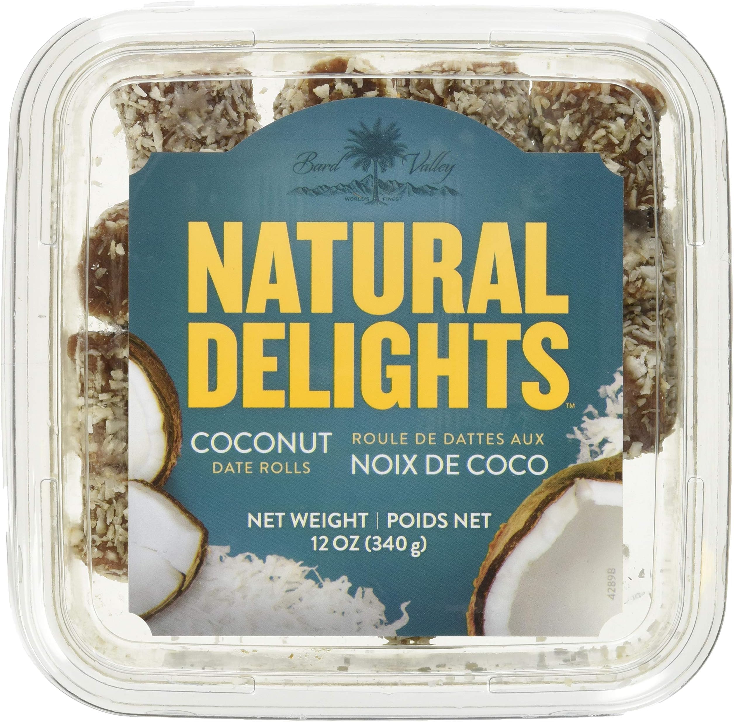 Bard Valley Coconut Date Rolls, 12 OZUSDA Organic