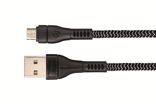 Image of Nextech Micro USB Sync & Charge Braided Cable 1.2M | 28W / 3A Fast Charging | High-Speed 480Mbps Data Sync | Durable & Tangle-Free | For Smartphones, Tablets, Laptops & Other Micro USB Devices
