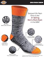 Vista 2 de Dickies - Calcetines deportivos con función de control de la humedad y tecnología Dri-Tech, paquete múltiple