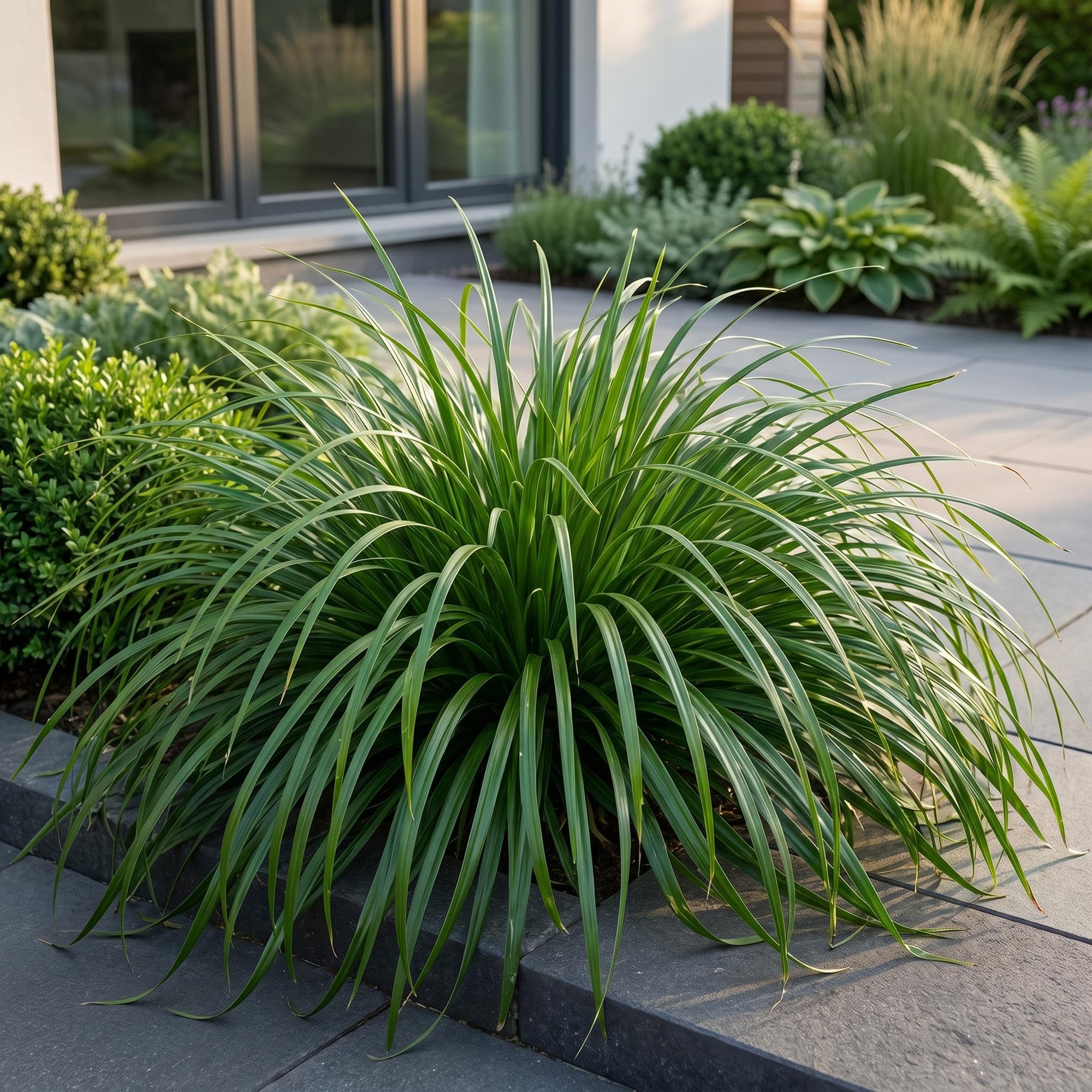Green boutiQ - Gräser - Carex oshimensis Evergreen - Japanisches Sauergras - Immergrün - Grün - 24 Pflanzen - Topf 11cm - Höhe 15-25cm