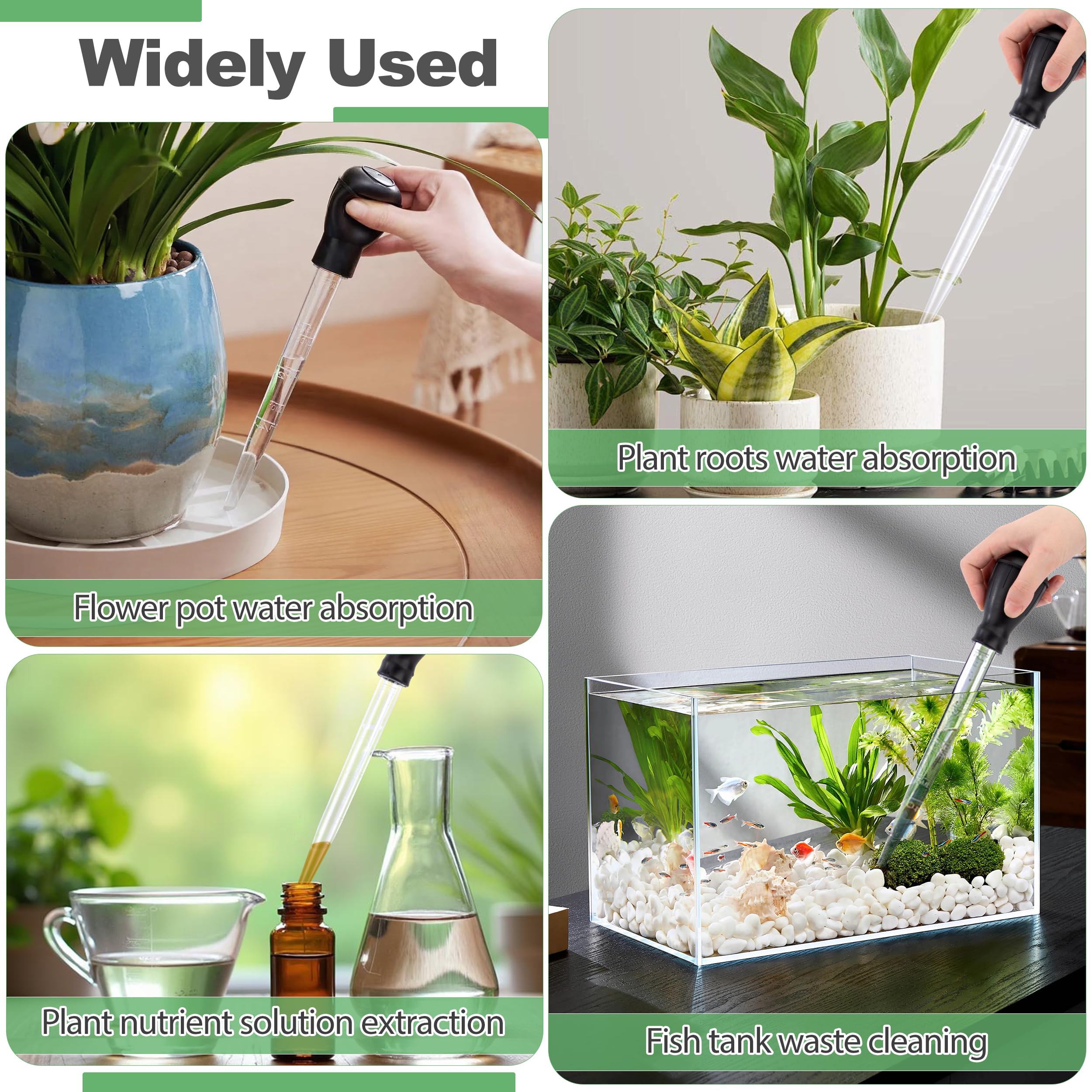 Produktbild von 2x Große Pipette Mit Skala – Transferpipette Mit Gummiball, Transparent, Wiederverwendbar – Für Küche, Backen, Pflanzen & Labor