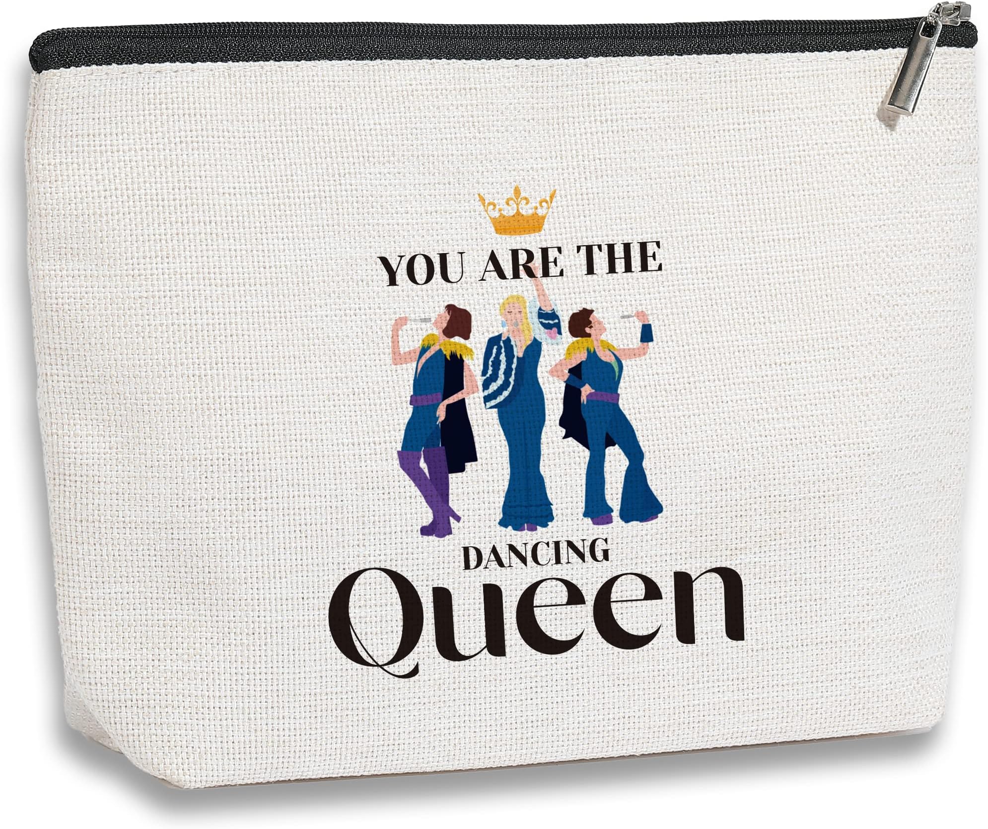 Mamma Music Makeup Bag, Mamma Fans Gifts, You Are The Dancing Queen, Mamma Stuff Musical Comedy Gift for Family Friend Women, Travel Toiletry Makeup Organizer Zipper Pouch
