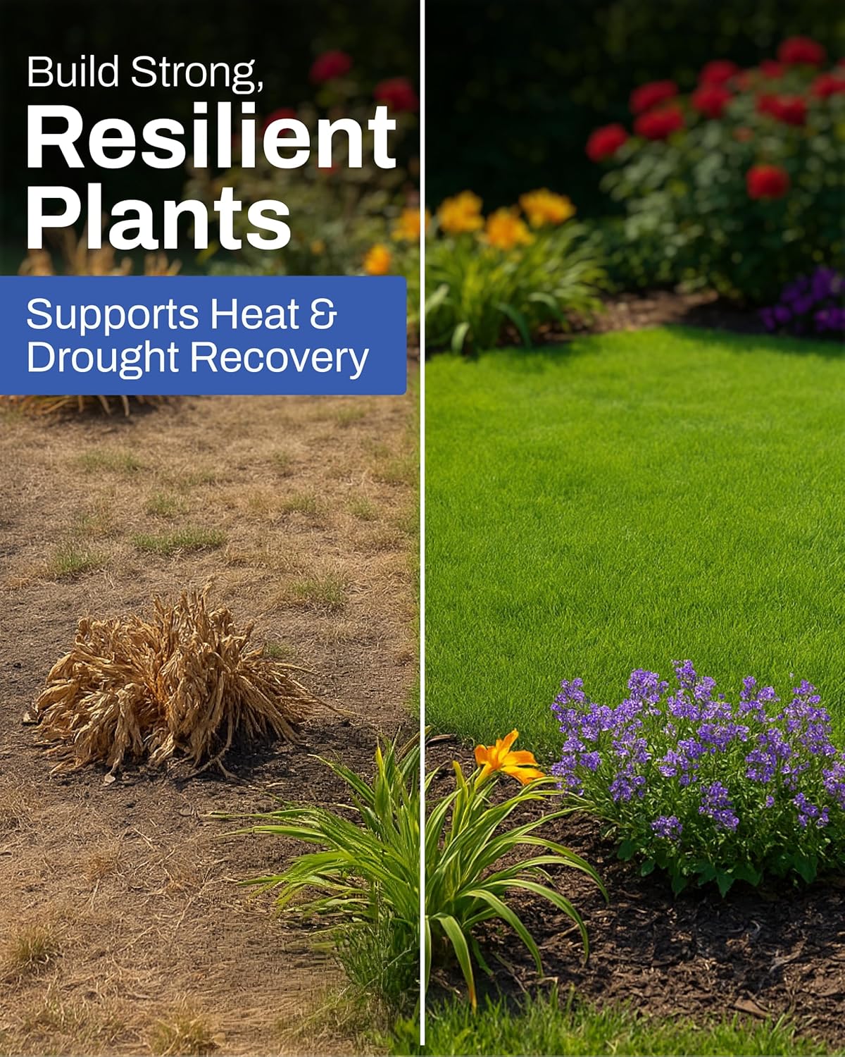 Sea3 Soil Conditioner | Organic Liquid Fertilizer with Humic Acids, Kelp & Molasses for Healthier Lawns, Vibrant Gardens & Resilient Plants, 1 Gallon