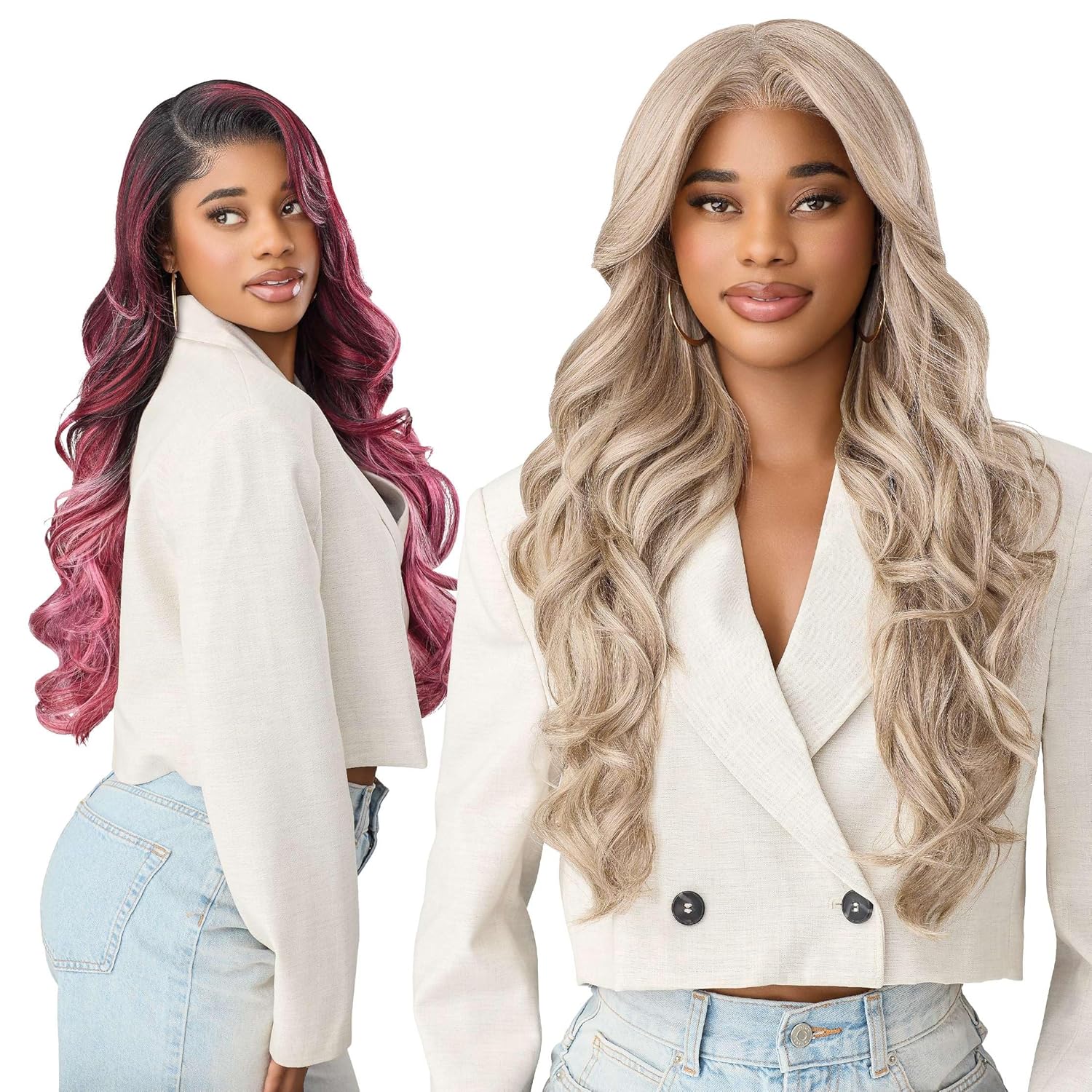 Outre Lace Front Wig - Perfect Hair Line - OnVybes - OnVybe 1 (CHERRY COFFEE)