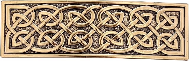 KKJOY Vintage Metal Celtic Knot Barrettes Hair Clips Hand Crafted Spring Clip Hair Pin Headpieces Wedding Bridal Hair Accessories for Women Girls