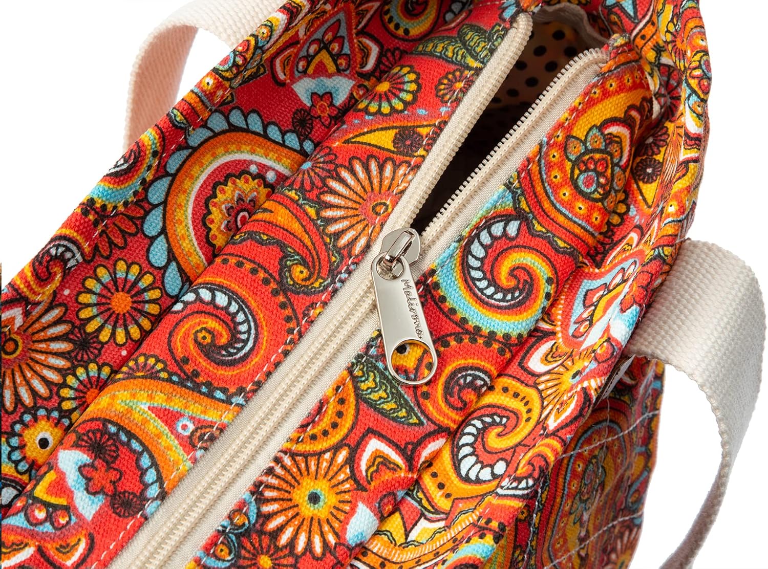 Malirona Women Canvas Tote Bag, Zipper Casual Tote's Handbag Large Capacity Shoulder Bag for Office Shopping Travel - Image 5