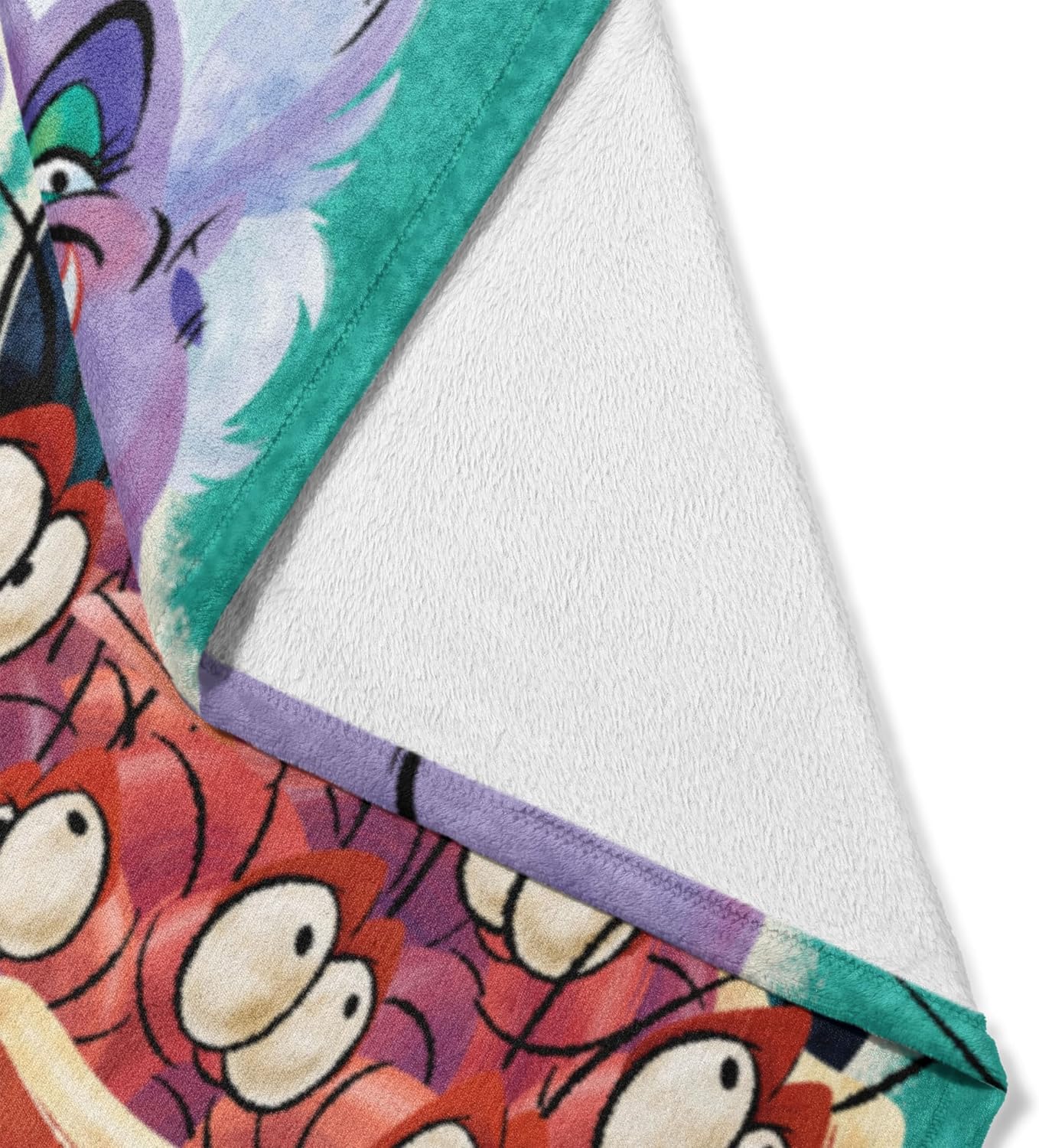 NORTHWEST Little Mermaid/Ariel Silk Touch Throw Blanket, 50" x 60", Classic Shrimpy Bits
